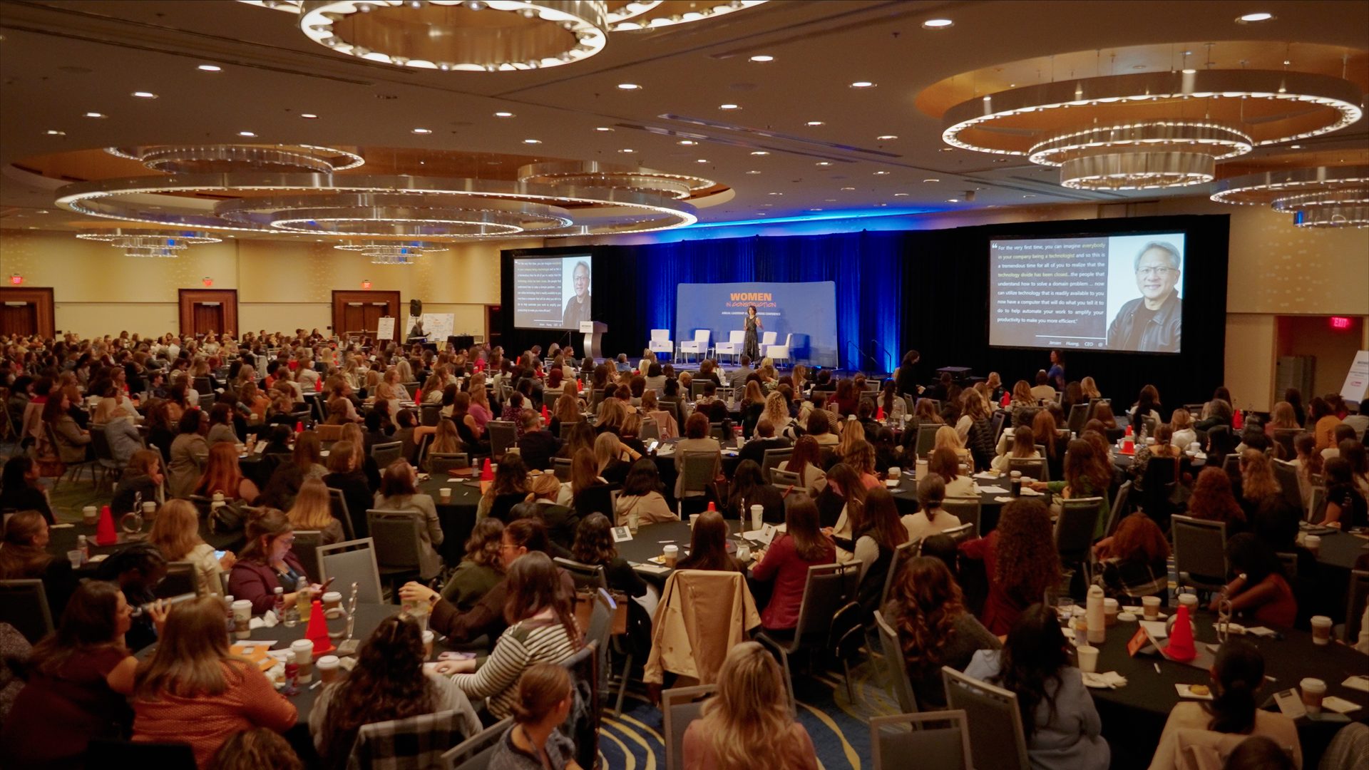 Opening keynote to a full ballroom